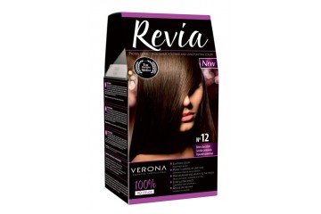 12 Горький Шоколад - Стойкая краска для волос Revia Verona Cosmetics