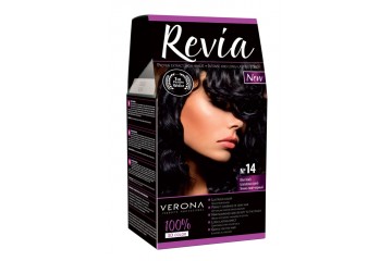14 Темный Сине-черный - Стойкая краска для волос Revia Verona Cosmetics