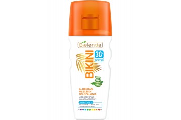 Солнцезащитное молочко для загара Bielenda Bikini Aloe suntan milk SPF 30